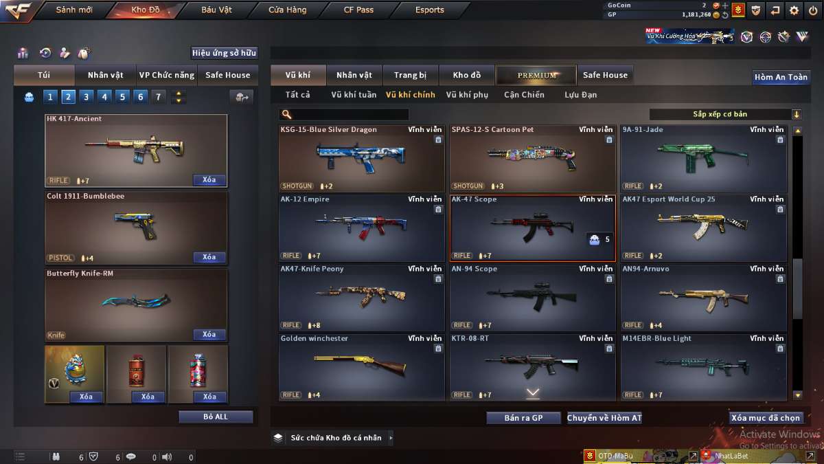 shop acc cf uy tin gia re